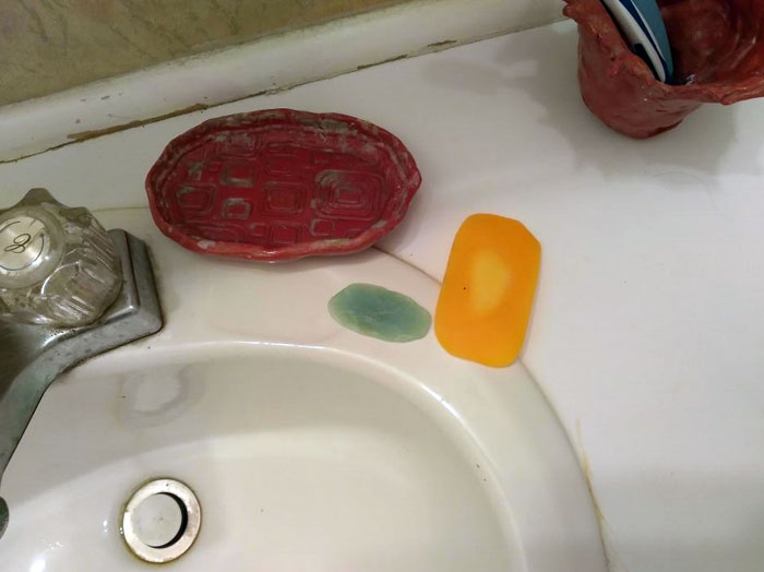 Mom's BF Never Puts The Soap On The Soap Trays