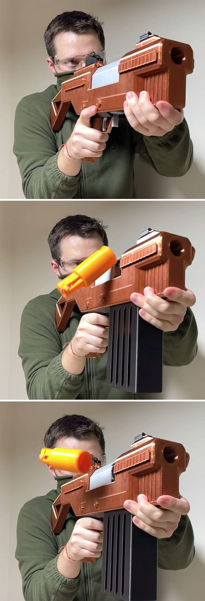 I Have Designed And Made Fully Mechanical (No Electronics) Shell Ejecting Foam Dart Blaster