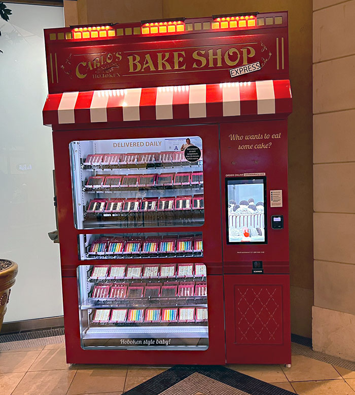 Spotted At The Paris Casino: A Cake Vending Machine