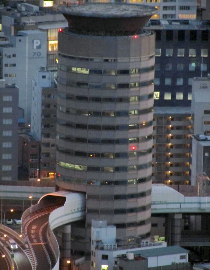 This Building In Osaka Has A Highway Run Through It
