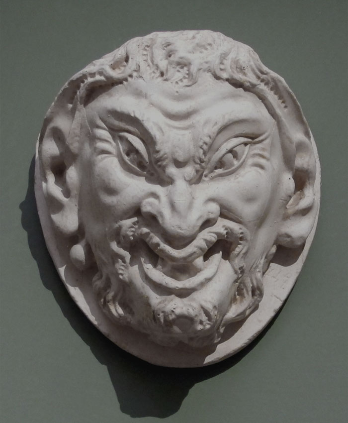 Cast of satyr's head attr. to buonarroti and stolen from the bargello in 1944