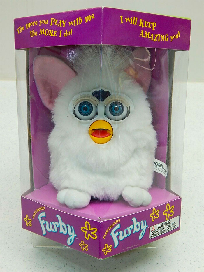 Original white Furby in the box