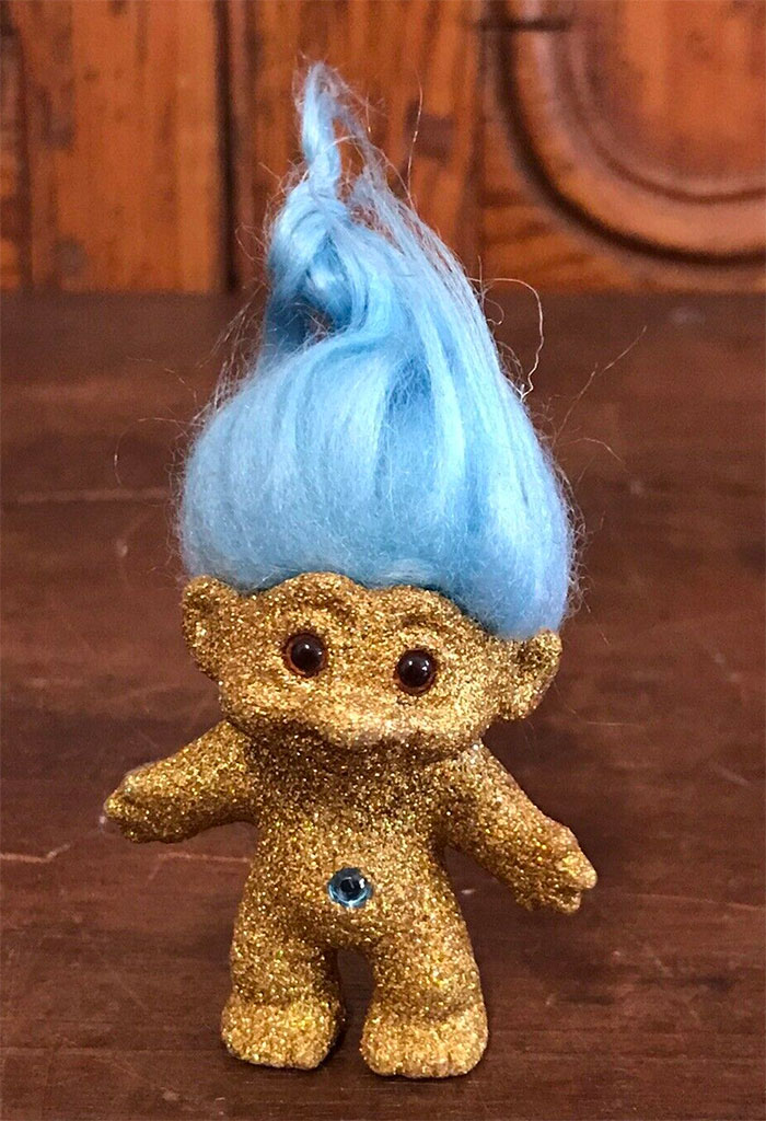Golden Troll doll