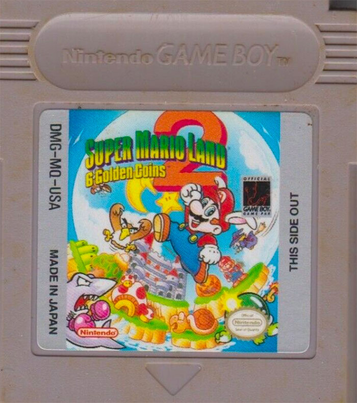 Super Mario 2 original game cartridge