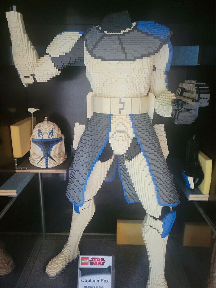 LEGO Star Wars trooper statue