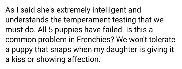 Woman Who Has Tried 5 Puppies Says Every Single One ‘Failed’, And People Can See Why After She Posts Her Delusional Requirements Woman Who Has Tried 5 Puppies Says Every Single One ‘Failed’, And People Can See Why After She Posts Her Delusional Requirements