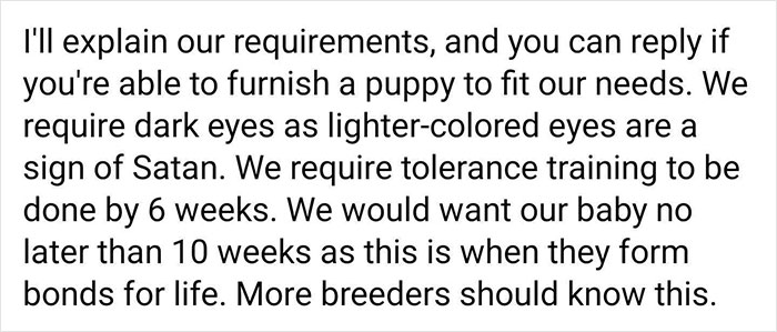 Woman Who Has Tried 5 Puppies Says Every Single One ‘Failed’, And People Can See Why After She Posts Her Delusional Requirements Woman Who Has Tried 5 Puppies Says Every Single One ‘Failed’, And People Can See Why After She Posts Her Delusional Requirements