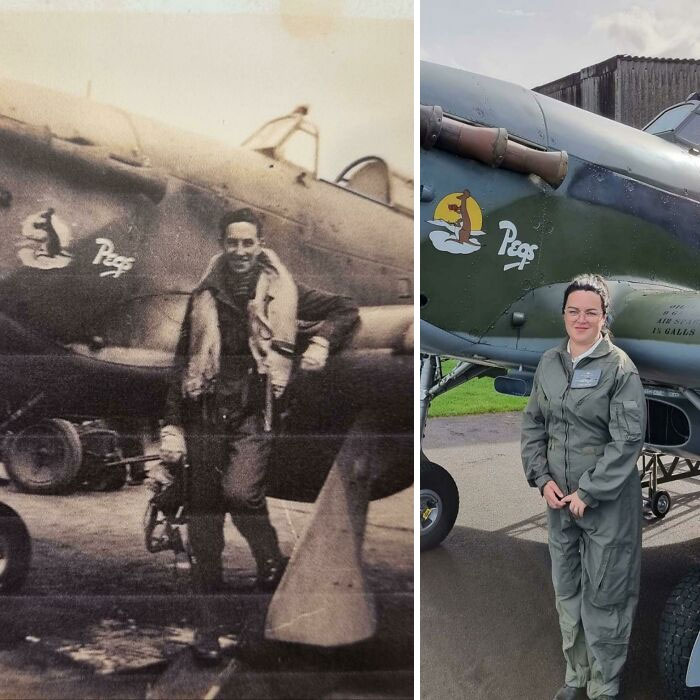 Hoy volé en el Hurricane de mi abuelo, restaurado de la 2ª Guerra Mundial 