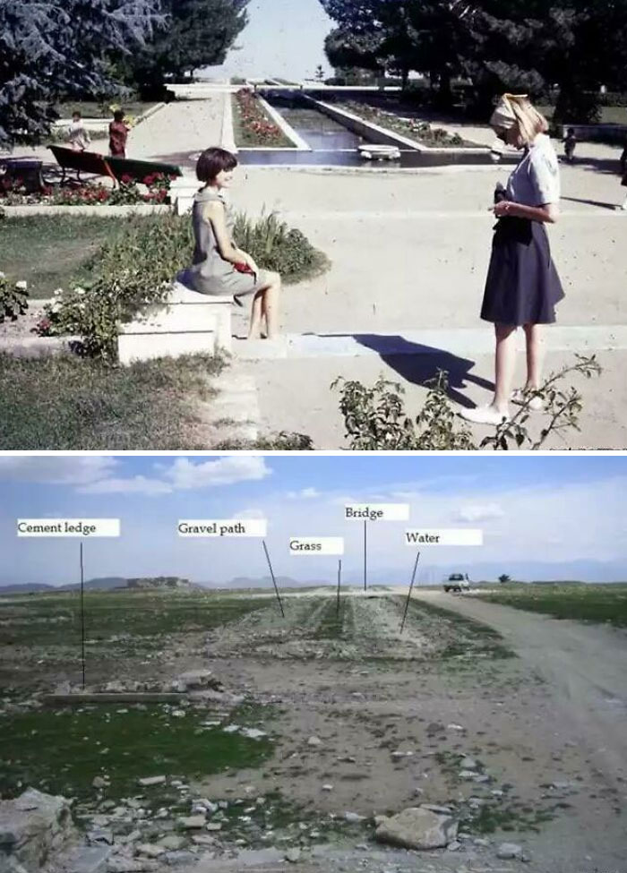 The Paghman Gardens In Afghanistan 1967 And 2008