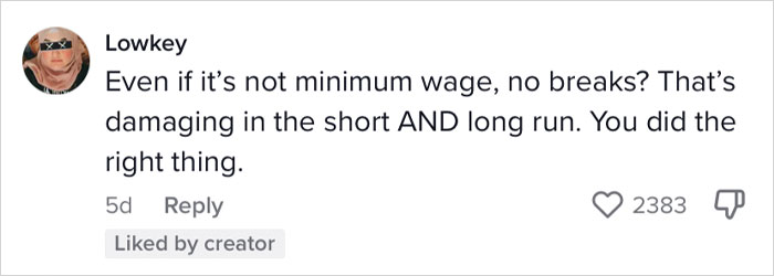 Woman Gets Applauded Online After Going Viral With 1.8M Views For Quitting Her Minimum Wage Job On The First Day