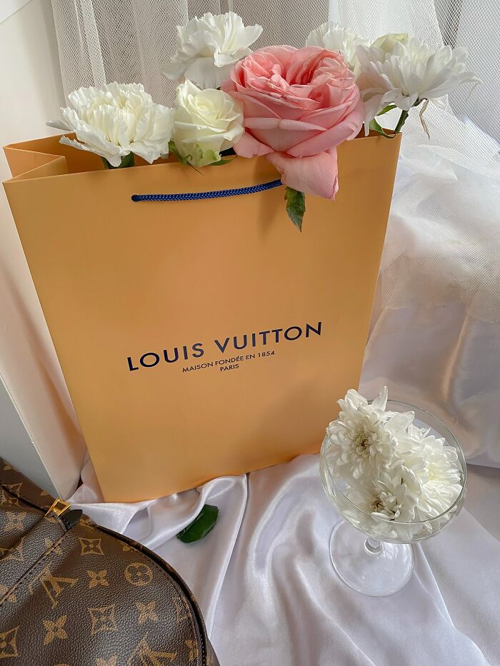 Flowers In A Luxury Brand Bag 