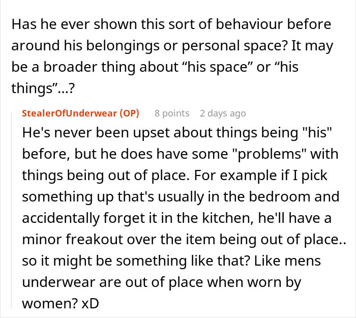 Husband Flips Out At Pregnant Wife For Borrowing His Underwear, Wife Left Confused About What's The Real Reason Husband Flips Out At Pregnant Wife For Borrowing His Underwear, Wife Left Confused About What's The Real Reason