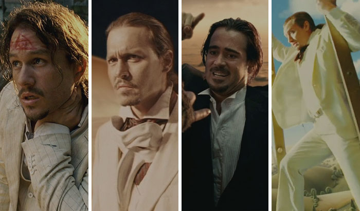 Heath Ledger As Tony In "The Imaginarium Of Doctor Parnassus", Replaced By Johnny Depp, Colin Farrell And Jude Law