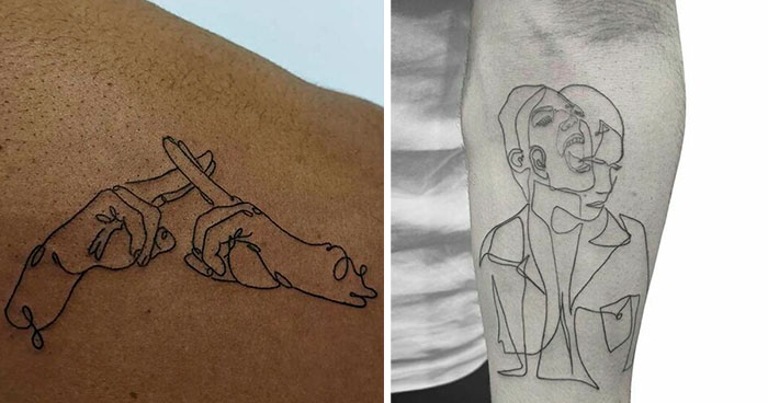 100 Single-Line Tattoos To Win Your Heart In One Swoop