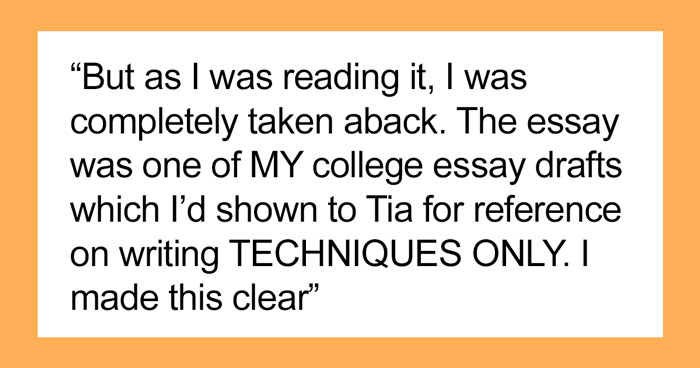 “[Am I The Jerk] For Snitching And Causing My Friend To Lose Her Scholarship/Dream College Acceptance?”