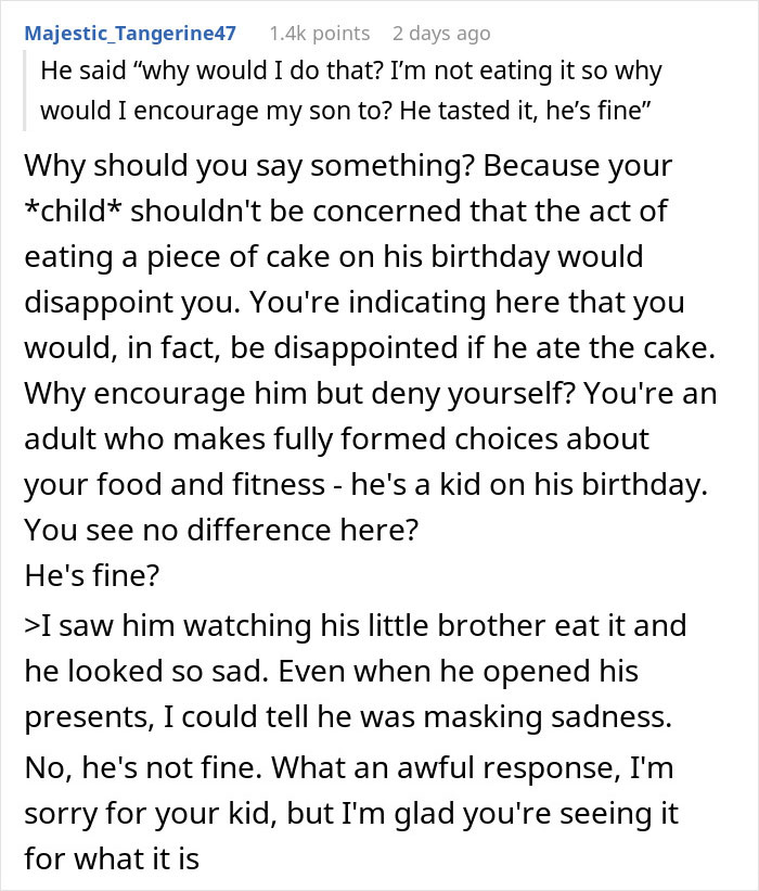 "I Don't Want To Disappoint Dad": Woman Finds Out Why Her Son Didn't Eat Cake At His Birthday, Says It's A Wake-Up Call