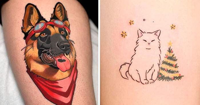 98 Pet Tattoos That Celebrate The Bond Between Humans And Their Pets