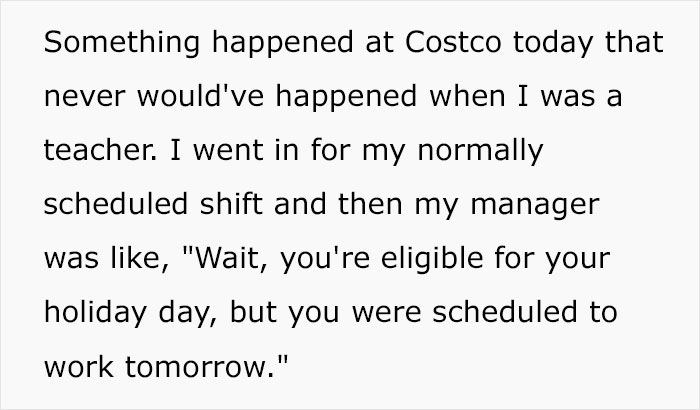 "I've Never Had This Type Of Energy": Woman Quits Teaching To Work At Costco, Says She's Never Been Happier