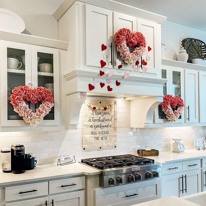 Sharing My Valentine's Kitchen. Am I The Only One Who Decorates For Valentine's Day And All The Holidays?