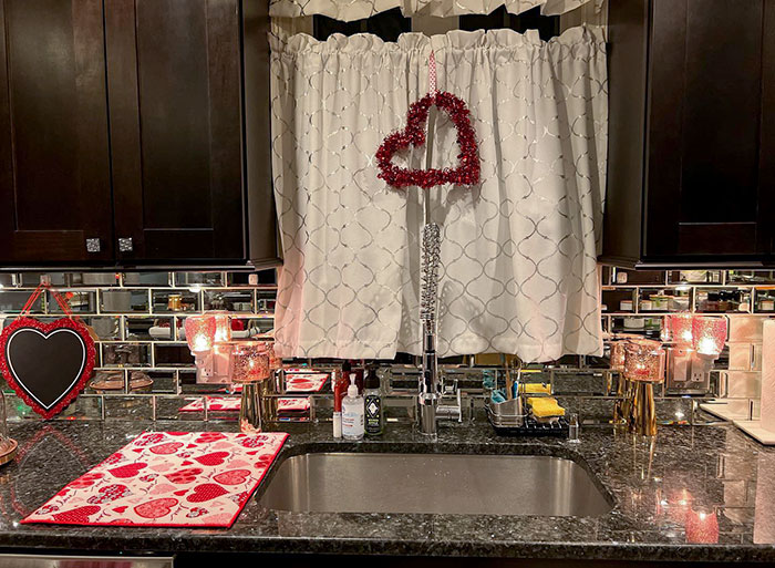 For Valentine's Day, I Decorated My Kitchen
