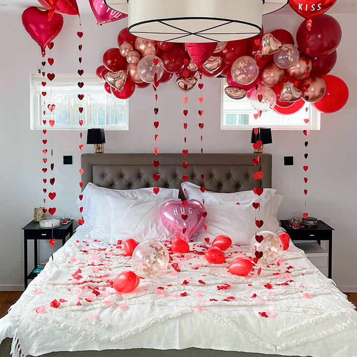 Valentine's Surprise Bedroom Decor