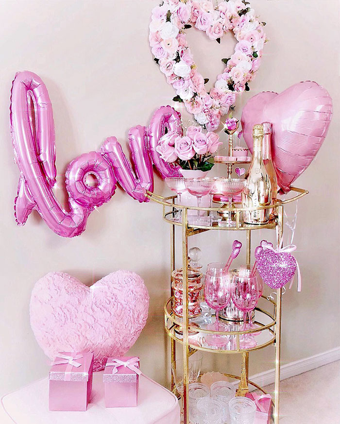Sprinkling Lots Of Pink Valentine's Decor Throughout My Home Makes The Chilly Winter Weather Outside Seem More Bearable