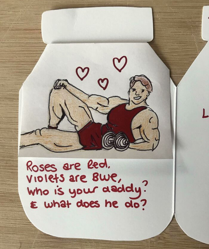 Behold, My Valentine's Day Card For My Significant Other, And Yes, I Have Lots Of Time On My Hands