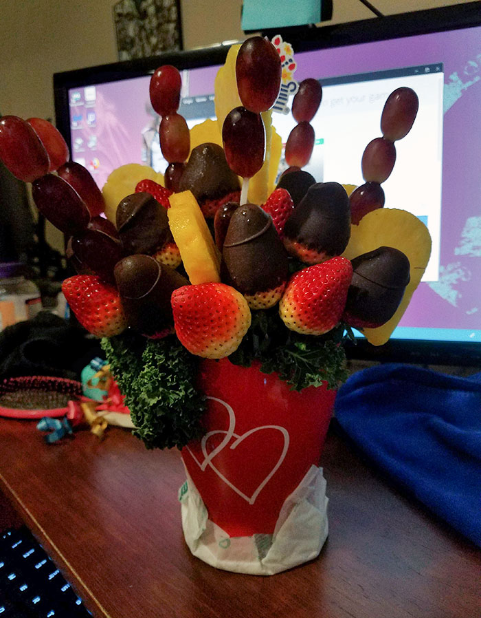 My Fiance Got Me This For Valentine's Day And Said, "I Know How Hard You've Been Working, So I Thought You Might Be Able To Eat This While Dieting." So Thoughtful