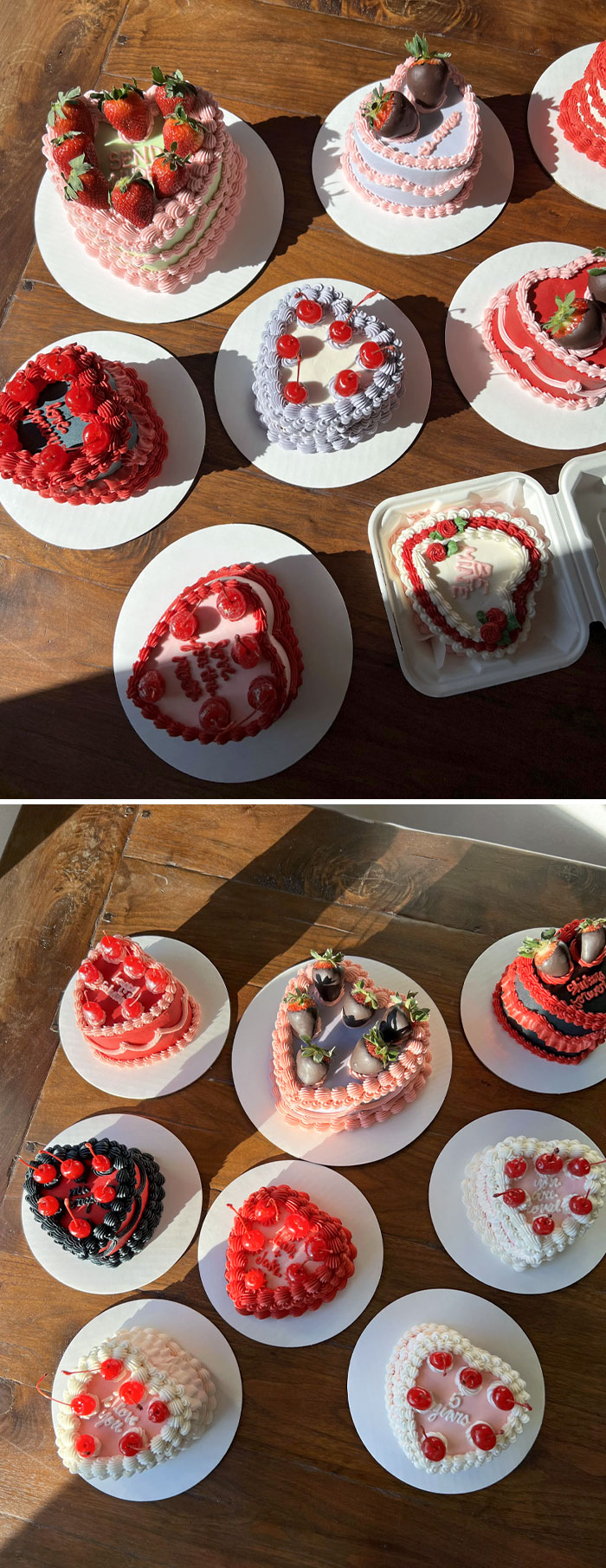 Valentine's Day Cakes. I'm Still Not Sure Which Was My Favorite