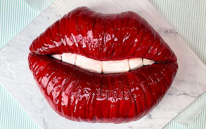The Lip Cake For Valentine's Day
