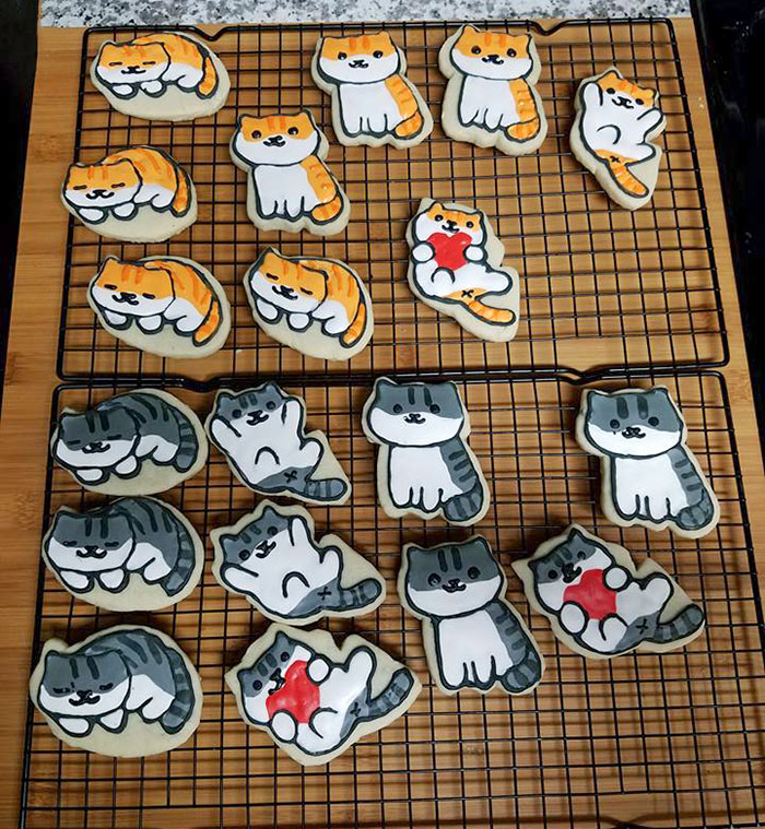 "Neko Atsume" Cookies For My Valentine
