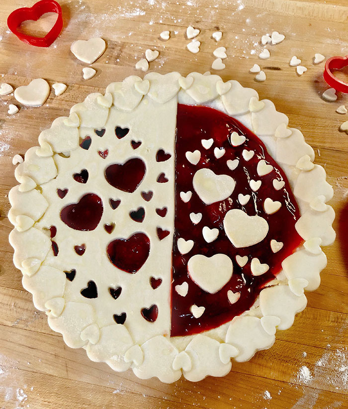 Happy Valentine's Day. My Homemade Heart Pie