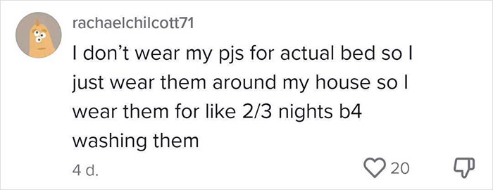 Woman Sparks Heated Discussion By Admitting She Doesn’t Wash Pajamas After Every Wear Woman Sparks Heated Discussion By Admitting She Doesn’t Wash Pajamas After Every Wear