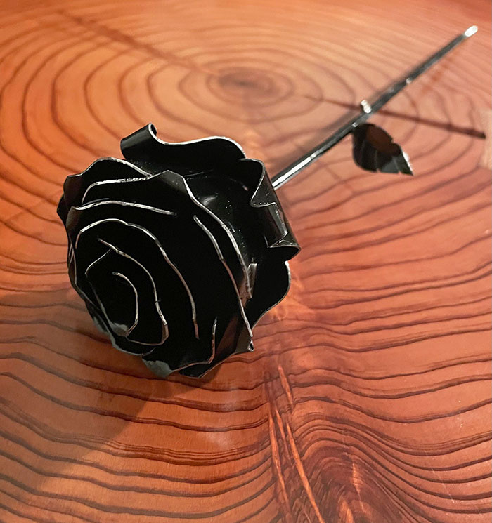 I Made Some Metal Roses For Valentine's Day