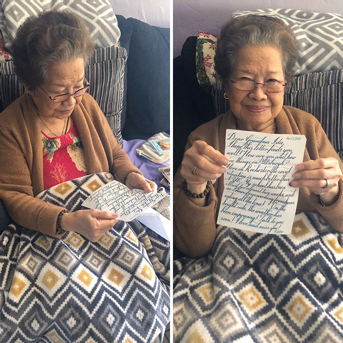 Wrote My Grandmother A Letter Because She Can't Go Outside. She Called Me Saying "Thank You For The Love Letter" And Chuckled Like A Little Girl That Got Her First Valentine
