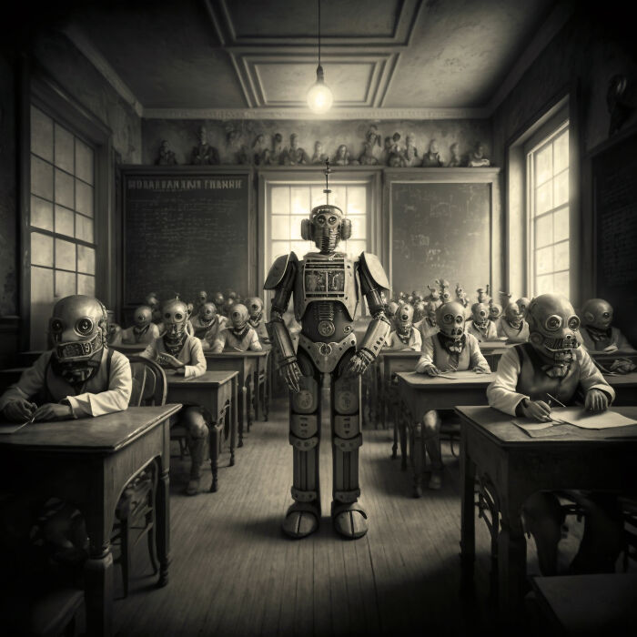I Created Ai Photo Series Exploring Conformity In The Education System (13 Pics) I Created Ai Photo Series Exploring Conformity In The Education System (13 Pics)