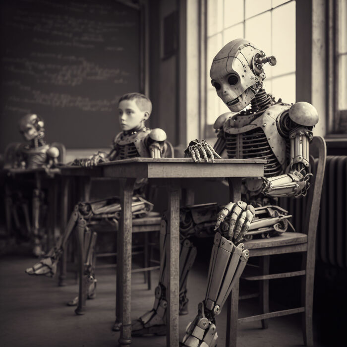 I Created Ai Photo Series Exploring Conformity In The Education System (13 Pics) I Created Ai Photo Series Exploring Conformity In The Education System (13 Pics)