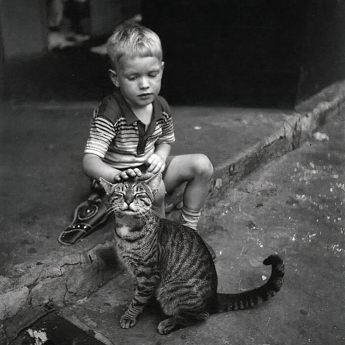 A Cute Photograph From An American Photographer Vivian Maier, Taken In New York City, United States, In 1954