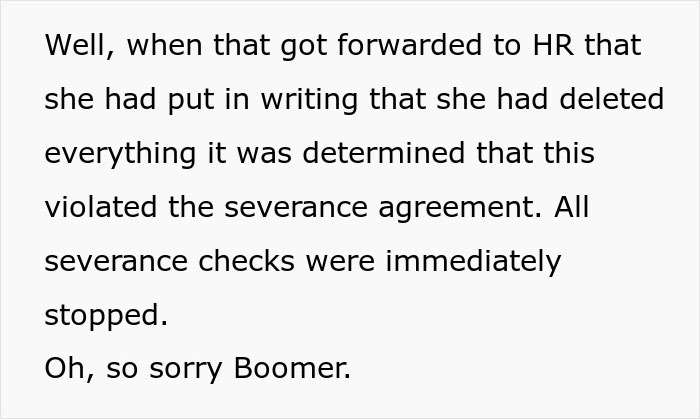 "Oh, So Sorry Boomer": Karen Gets Busted After Deleting All Files After Getting Fired "Oh, So Sorry Boomer": Karen Gets Busted After Deleting All Files After Getting Fired