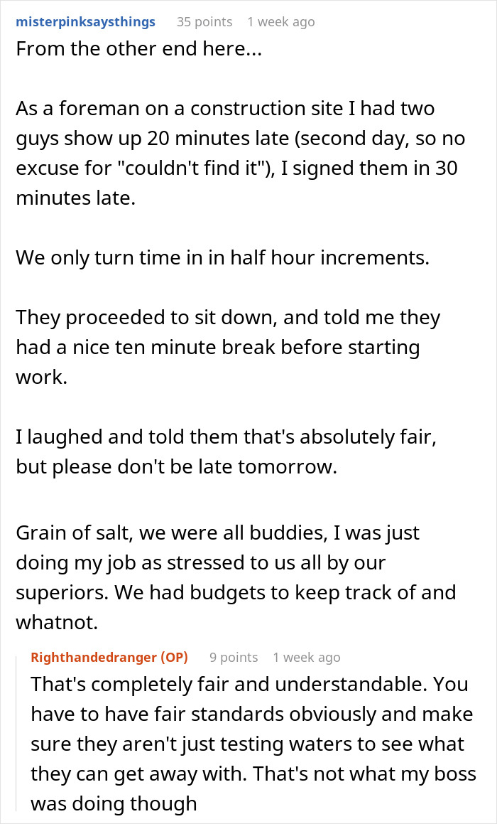 Boss, Tired Of People Not Coming In At 6 AM Sharp, Decides To Punish Them By Docking 15 Mins, But It Quickly Comes Back To Bite Him Boss, Tired Of People Not Coming In At 6 AM Sharp, Decides To Punish Them By Docking 15 Mins, But It Quickly Comes Back To Bite Him