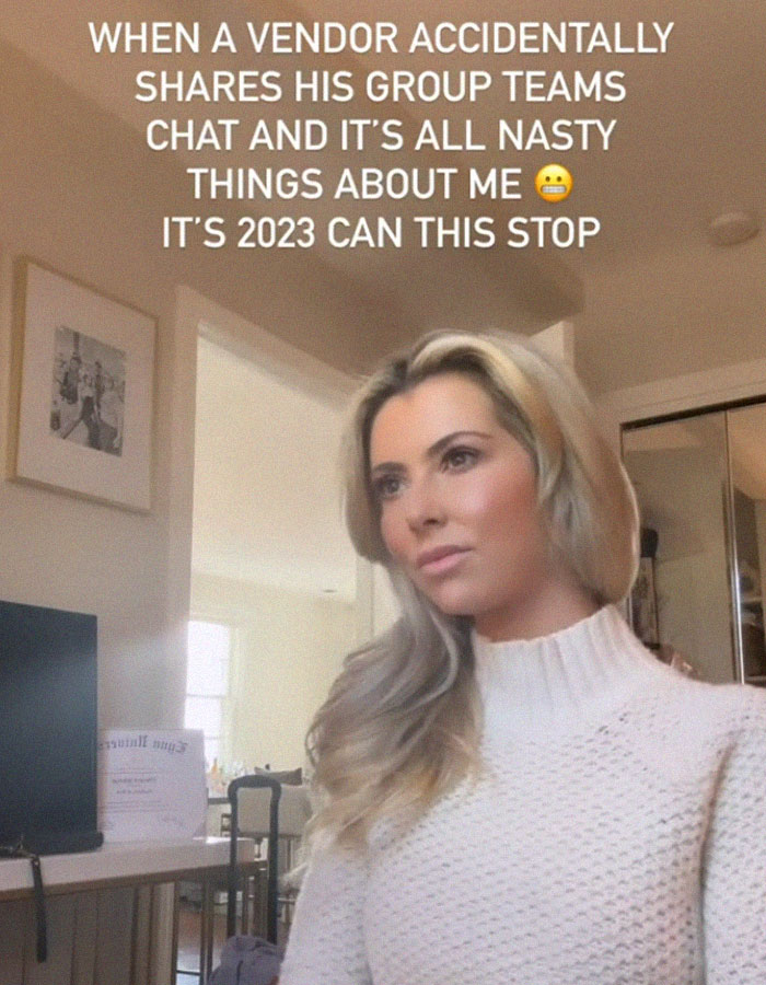 Woman Catches Vendors Having 'Locker Room' Chats About Her During A Meeting, Cancels The Sale Despite VP's Desperate Attempts To Save It Woman Catches Vendors Having 'Locker Room' Chats About Her During A Meeting, Cancels The Sale Despite VP's Desperate Attempts To Save It