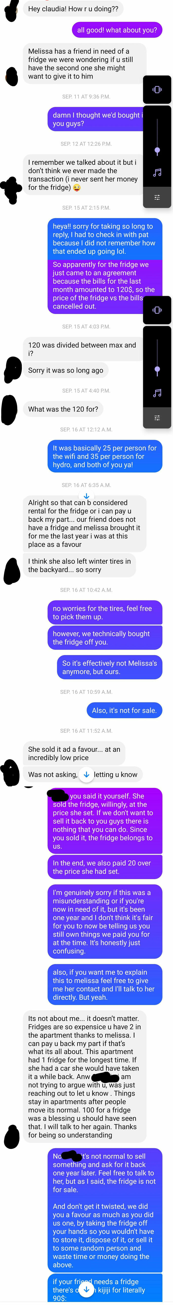 Last Year, Our Flatmate Moved Out And Sold Us Her Friends' Fridge That She'd Been Using. This Year, She Wants It Back, And She's "Not Asking, But Telling"