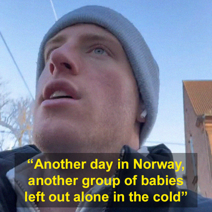 TikToker Documents Norwegian Custom Of Leaving Babies Alone Outside In Freezing Weather, Goes Viral TikToker Documents Norwegian Custom Of Leaving Babies Alone Outside In Freezing Weather, Goes Viral