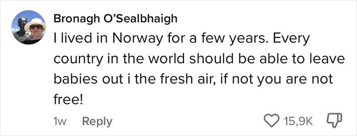 TikToker Documents Norwegian Custom Of Leaving Babies Alone Outside In Freezing Weather, Goes Viral TikToker Documents Norwegian Custom Of Leaving Babies Alone Outside In Freezing Weather, Goes Viral