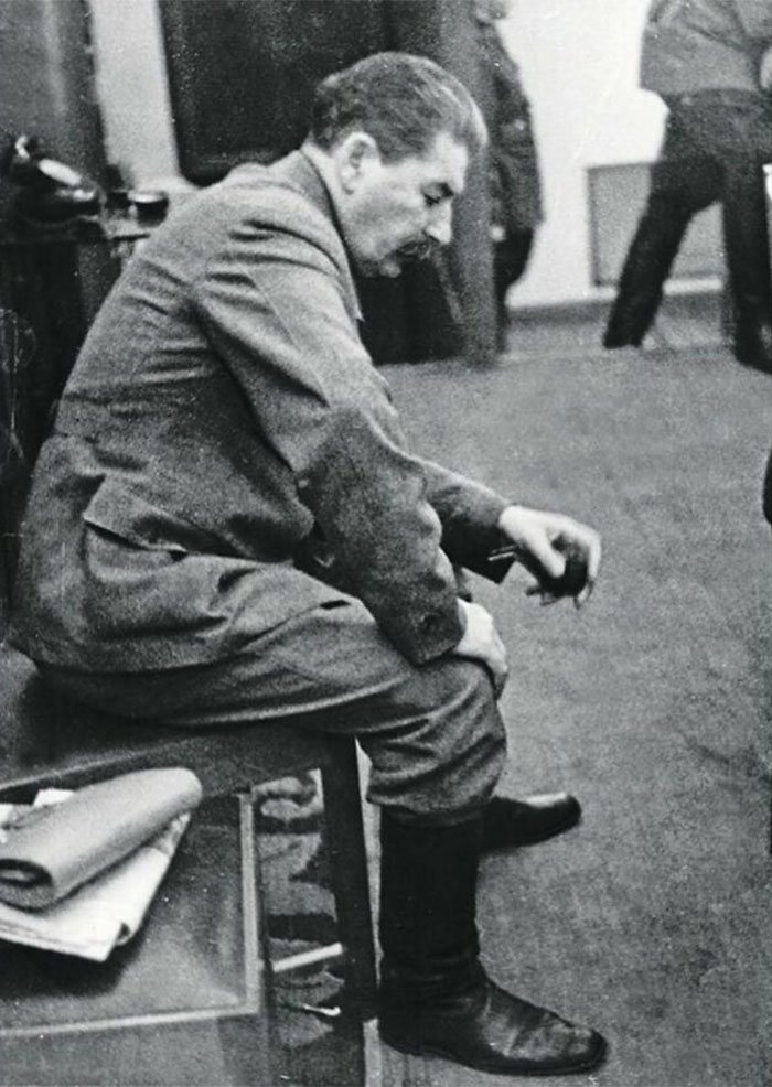 1941. An Unauthorized Photo Of Joseph Stalin, Taken Inside The Kremlin At The Very Moment He Was Informed That The Germans Were About To Take Kiev, Beginning Their Invasion Of The Soviet Union