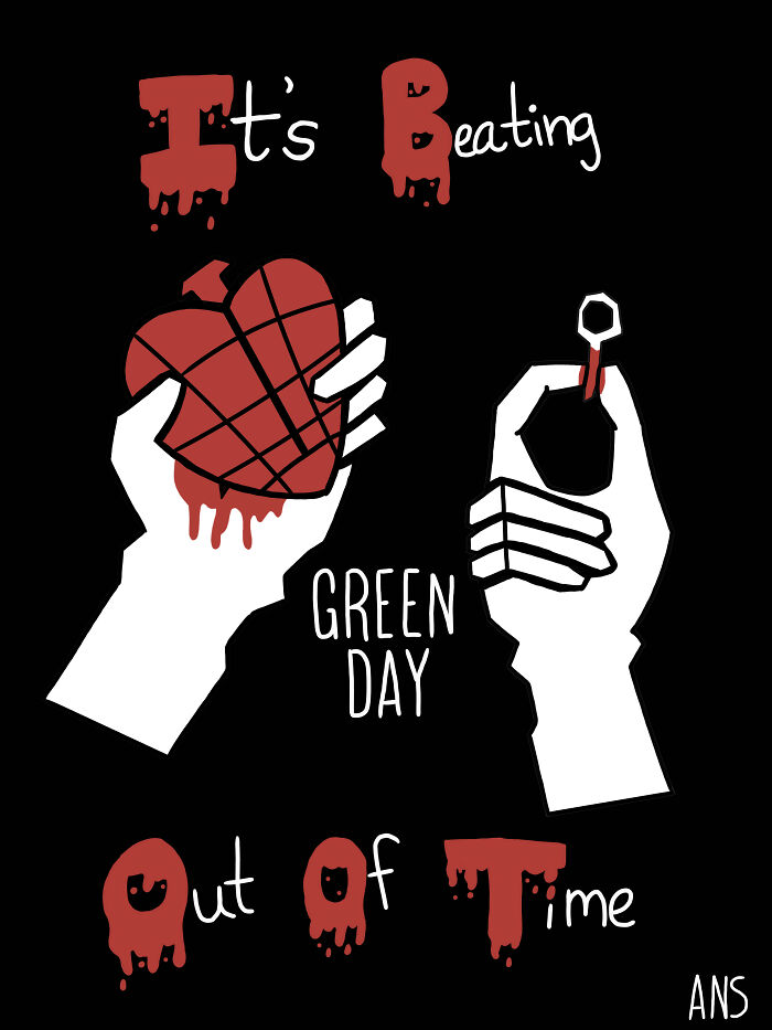 A Piece Of Green Day Fan Art I'm Strangely Proud Of