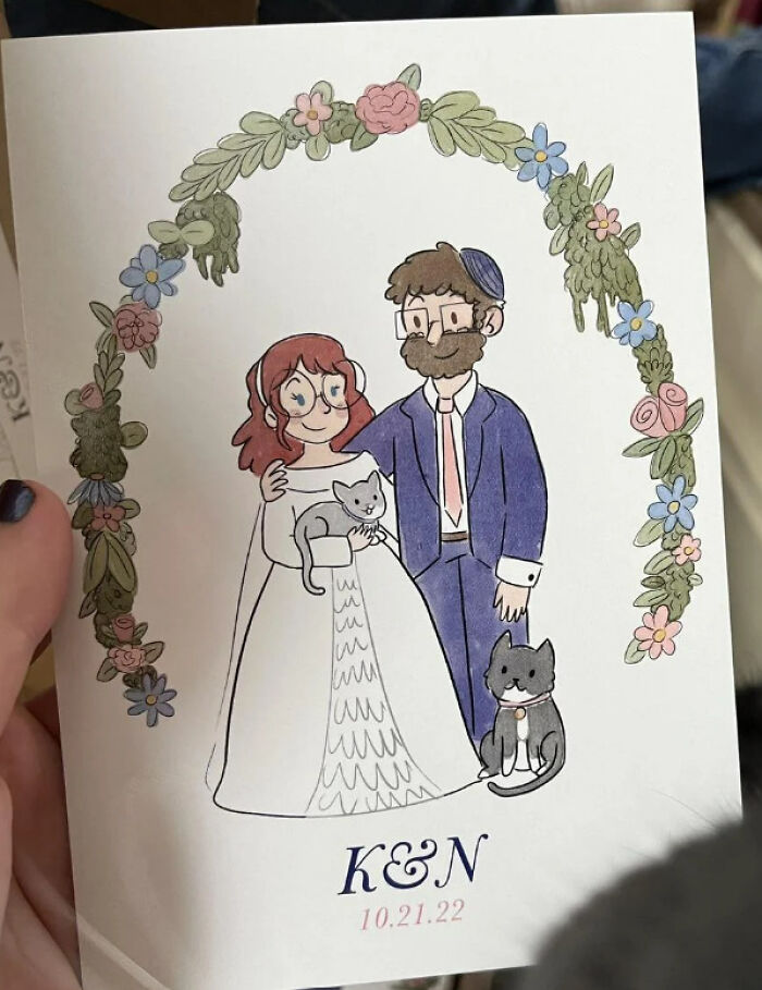 The Wedding Invites I Designed Came In! I’m An Illustrator And Designing My Wedding Invites Was Something I Was Really Looking Forward To