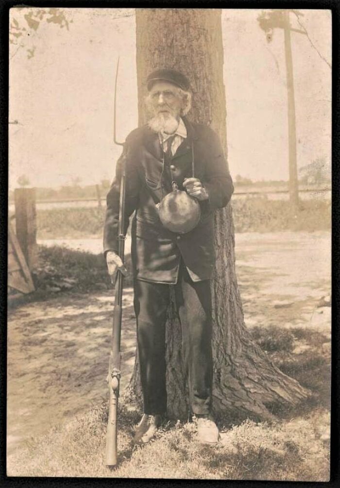 Civil War Veteran Isador Banor, Who Lived To The Age Of 102 In Port Clinton, Ohio. He Was Born In 1811 When Napoleon Ruled Most Of Europe. He Died In 1913 -- Ten Years After The Wright Brothers Flew The First Airplane, And A Year Before The First World War Began