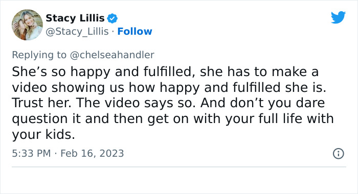 Chelsea Handler's Comic Video 'Day In The Life Of A Childless Woman' Goes Viral, Deeply Triggers Conservative Audience Chelsea Handler's Comic Video 'Day In The Life Of A Childless Woman' Goes Viral, Deeply Triggers Conservative Audience