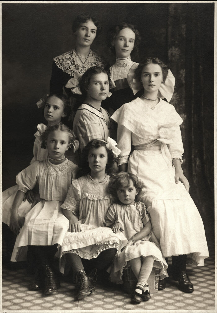 Madre y sus hermanas: 1912. Las hermanas Gaudreau de Stanbridge Este, Quebec 